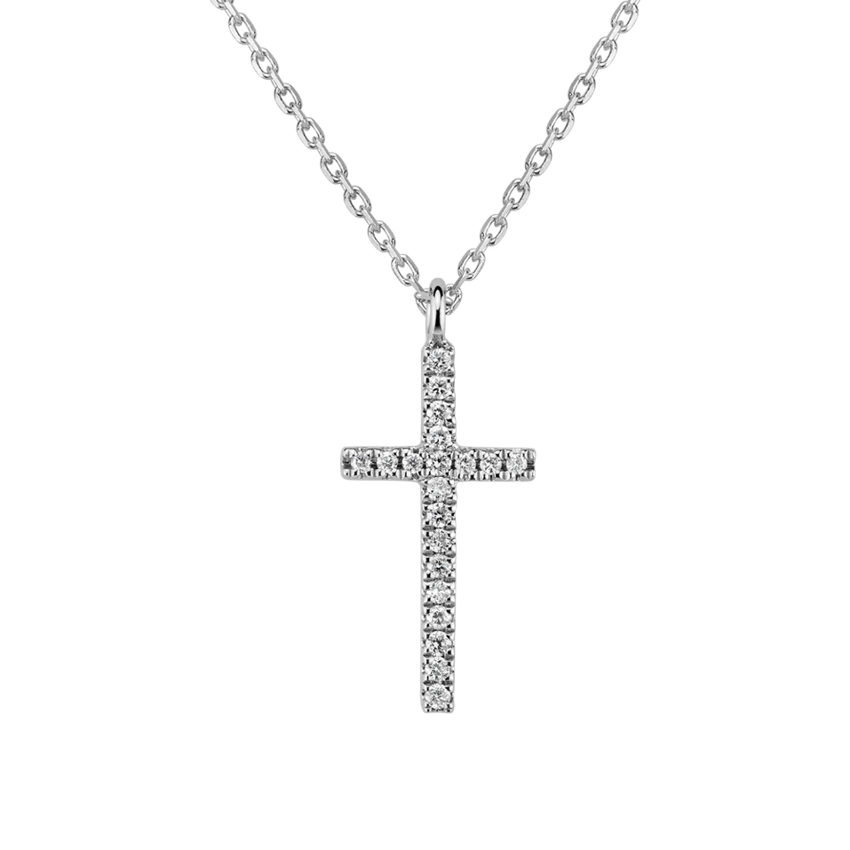 Náhrdelník s diamanty Shimmering Cross