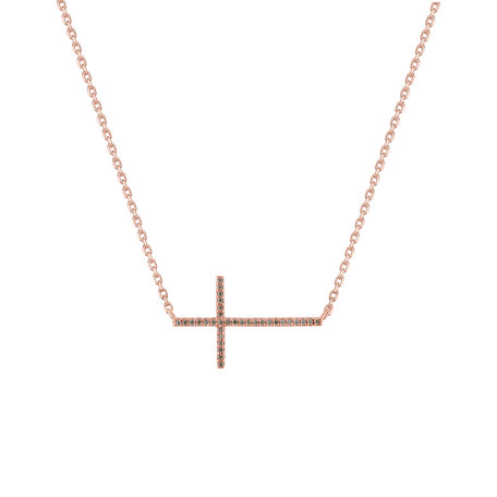 Náhrdelník s diamanty Luxury Cross