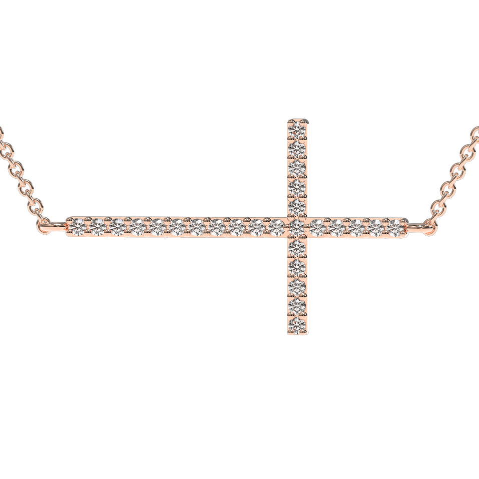 Náhrdelník s diamanty Cross